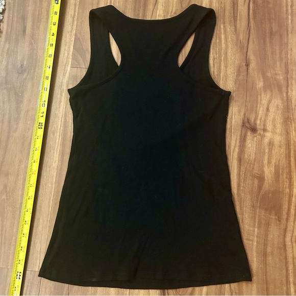 INC International Concepts Black Tank with Silver Embellished Heart - Picture 4 of 7